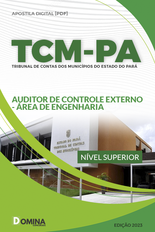 Apostila TCM PA 2023 Auditor Controle Externo Engenharia