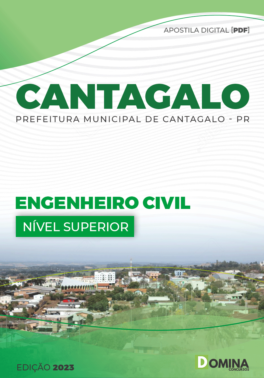Apostila Digital Pref Cantagalo PR 2023 Engenheiro Civil
