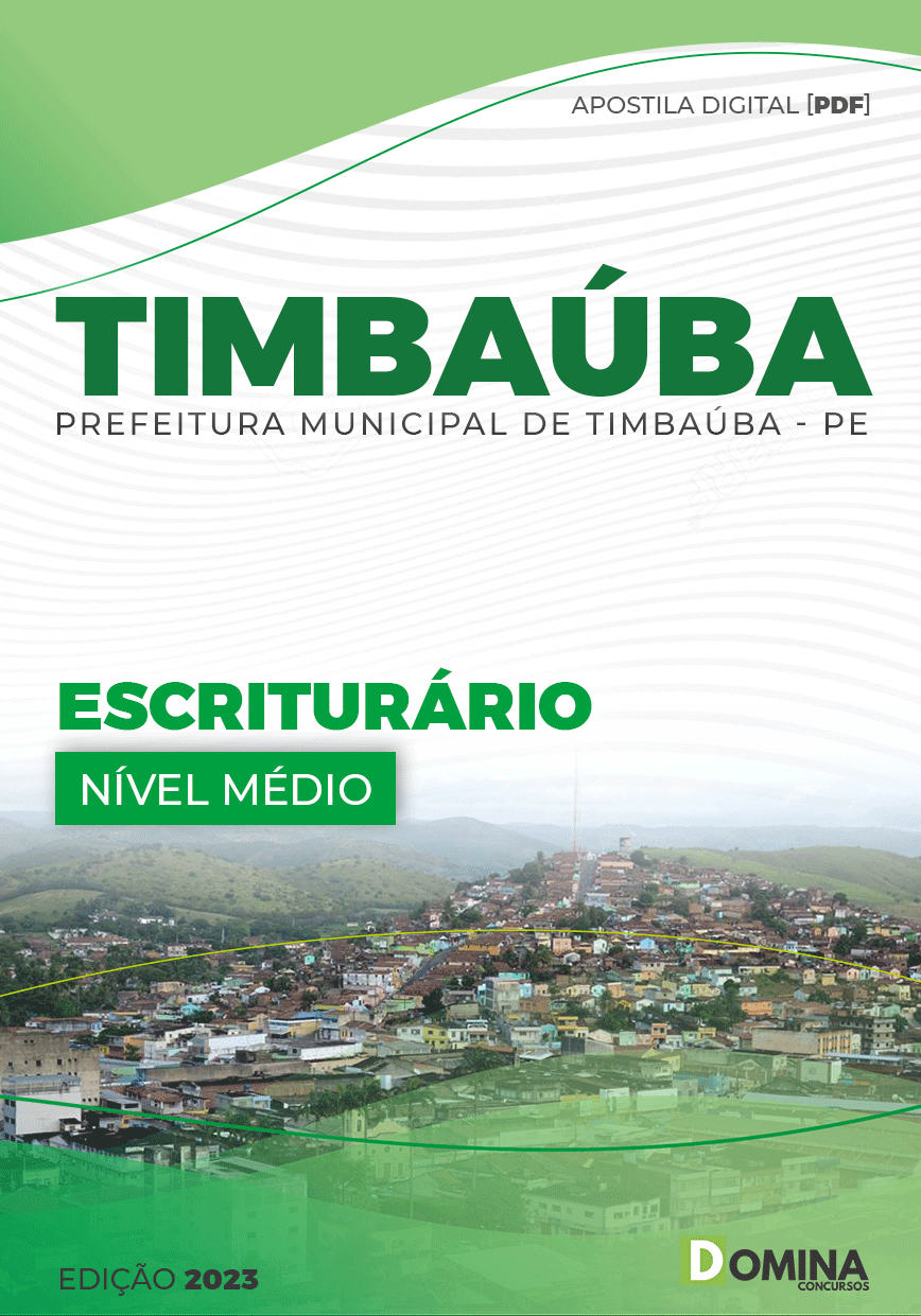 Apostila Concurso Pref Timbaúba PE 2023 Escriturário