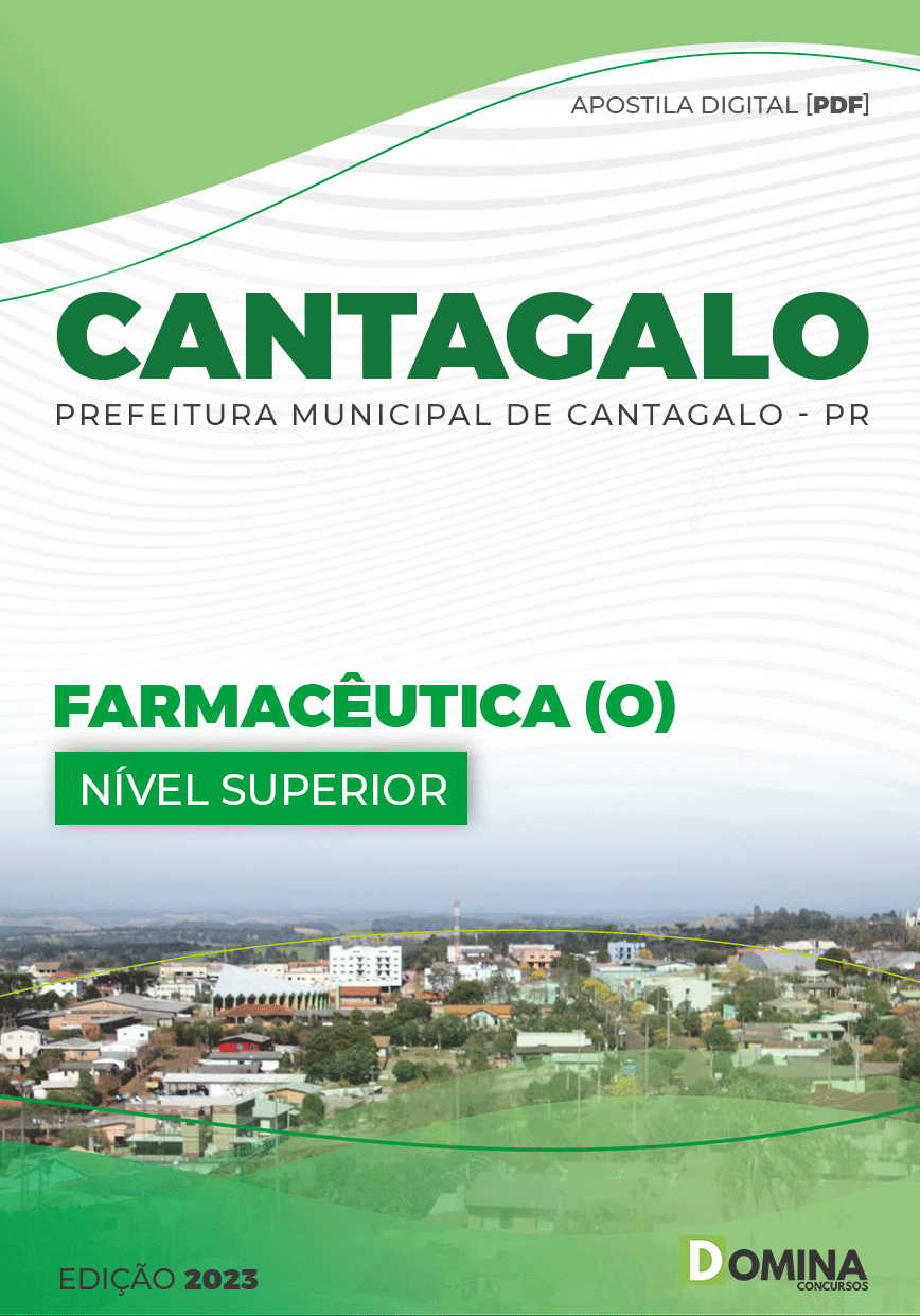 Apostila Digital Pref Cantagalo PR 2023 Farmacêutico