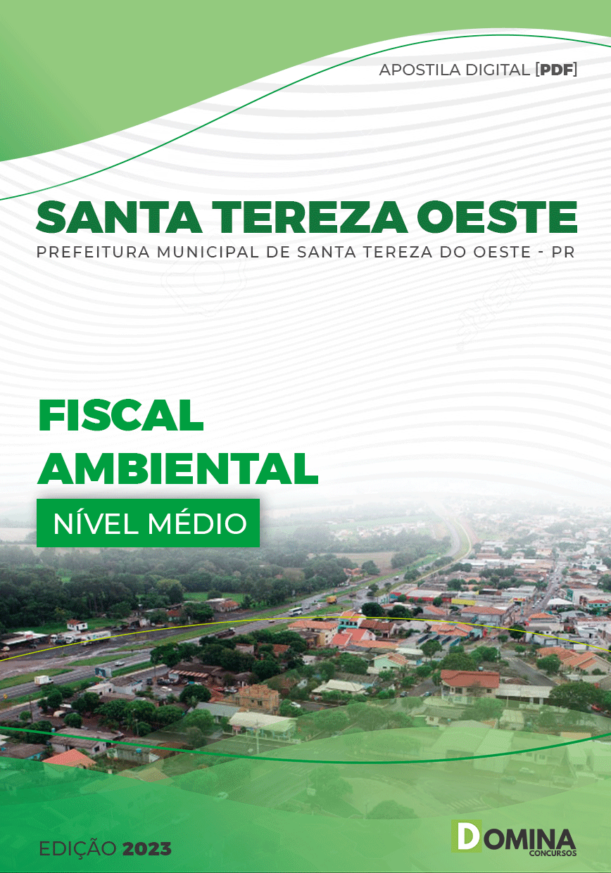 Apostila Pref Santa Tereza Oeste PR 2023 Fiscal Ambiental
