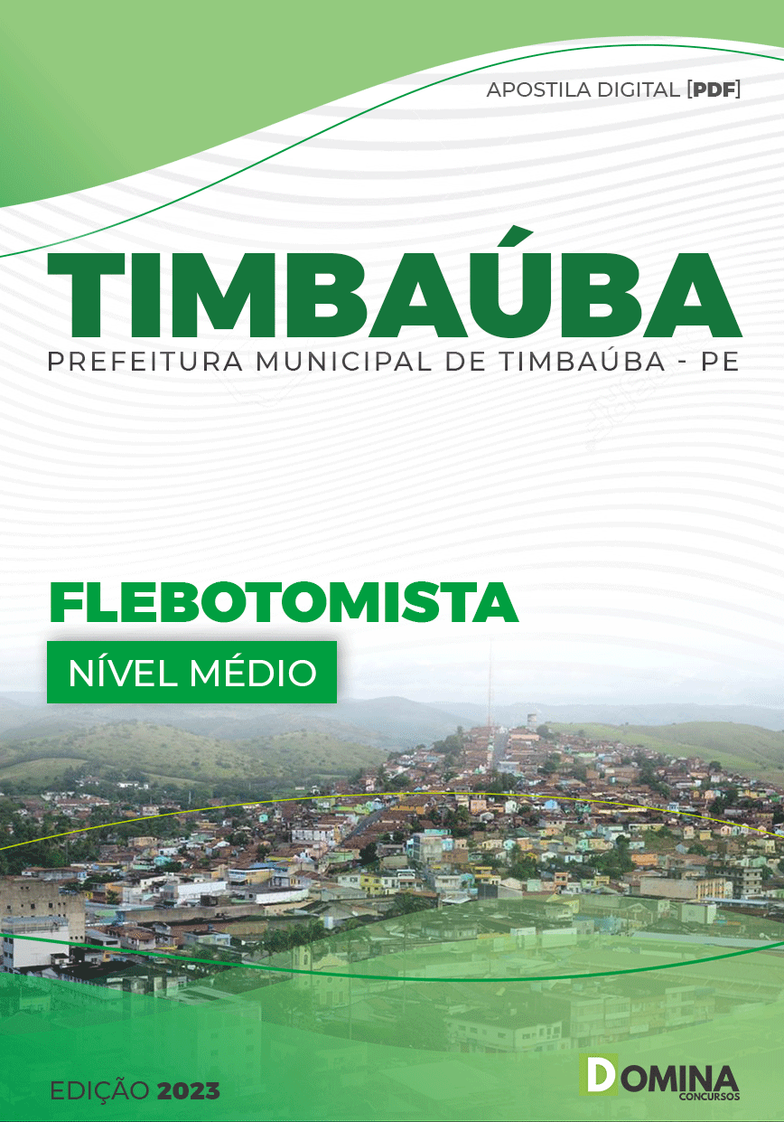 Apostila Concurso Pref Timbaúba PE 2023 Flebotomista