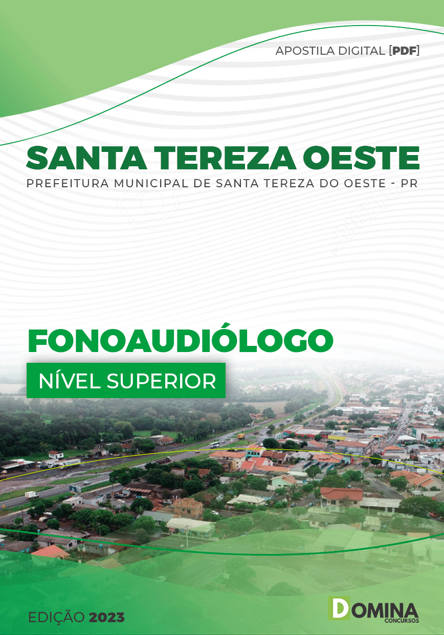 Apostila Pref Santa Tereza Oeste PR 2023 Fonoaudiólogo