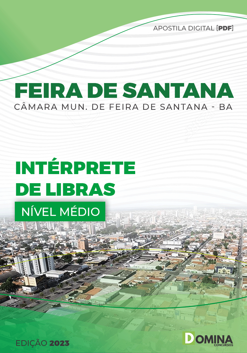 Apostila Câmara Feira Santana BA 2023 Intérprete Libras