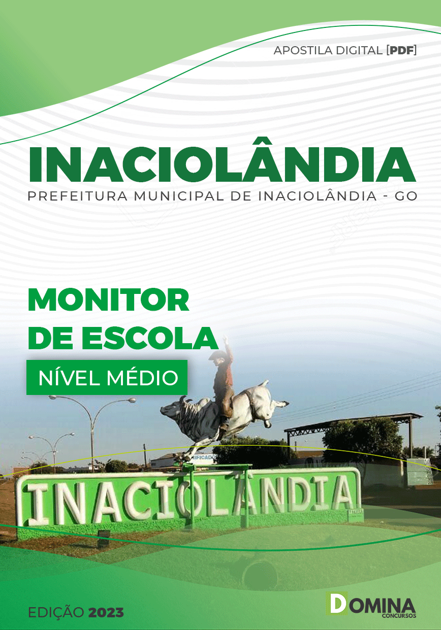 Apostila Digital Pref Inaciolândia GO 2023 Monitor Escola