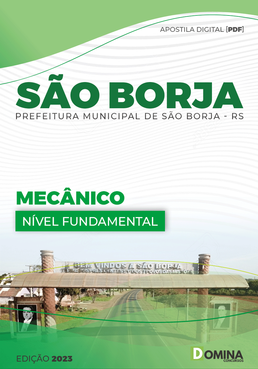 Apostila Concurso Pref São Borja RS 2023 Mecânico