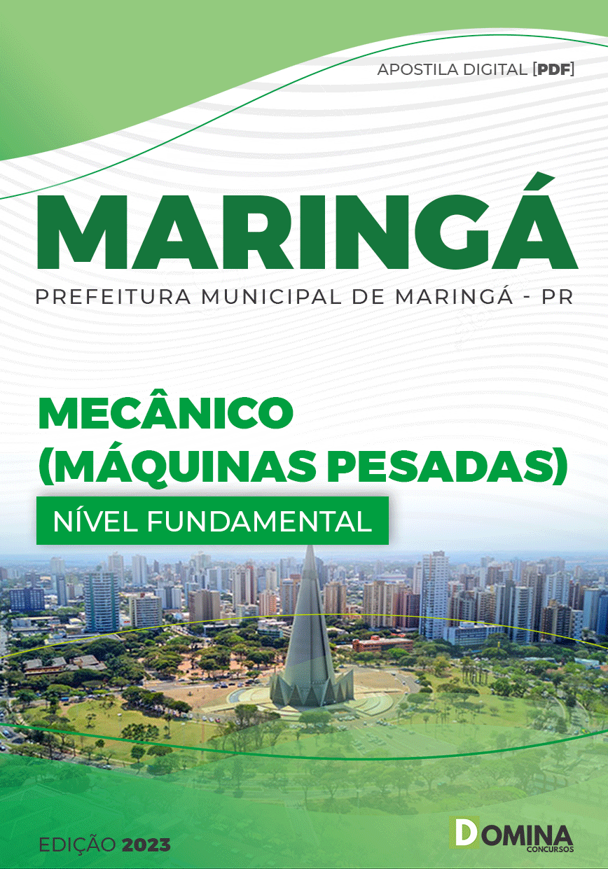 Apostila Pref Maringá SP 2023 Mecânico Máquinas Pesadas