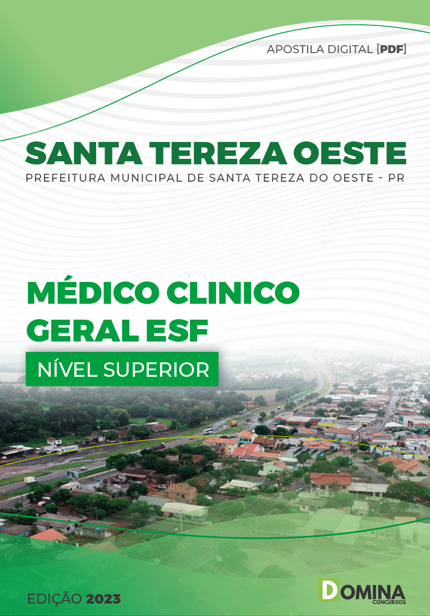 Apostila Pref Santa Tereza Oeste PR 2023 Médico Clínico Geral