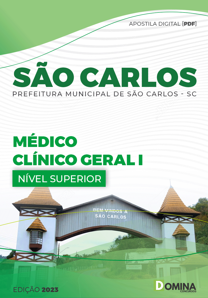 Apostila Pref São Carlos SC 2023 Médico Clínico Geral I