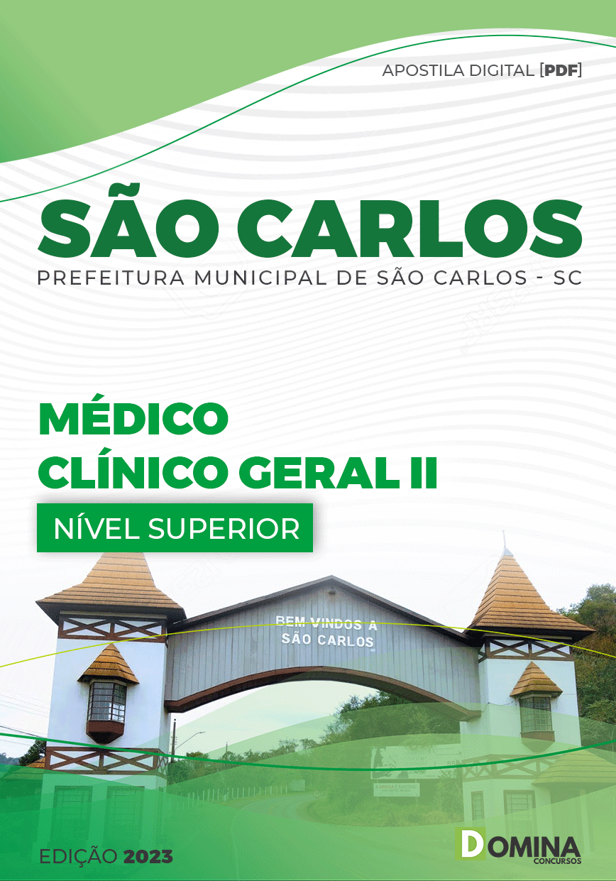 Apostila Pref São Carlos SC 2023 Médico Clínico Geral II