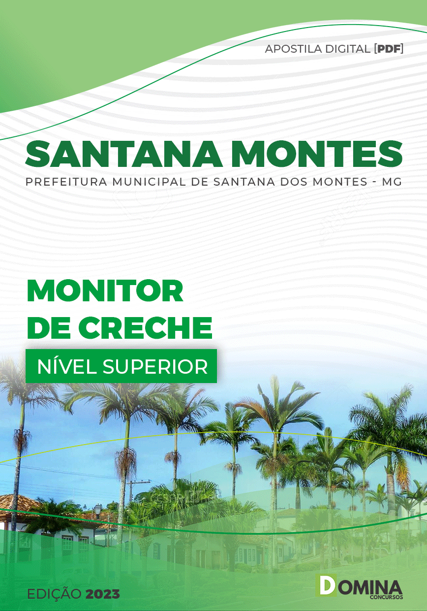 Apostila Pref Santana Montes MG 2023 Monitor Creche