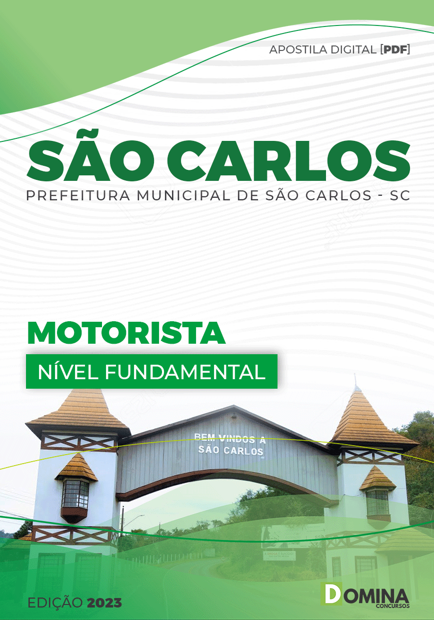 Apostila Digital Pref São Carlos SC 2023 Motorista