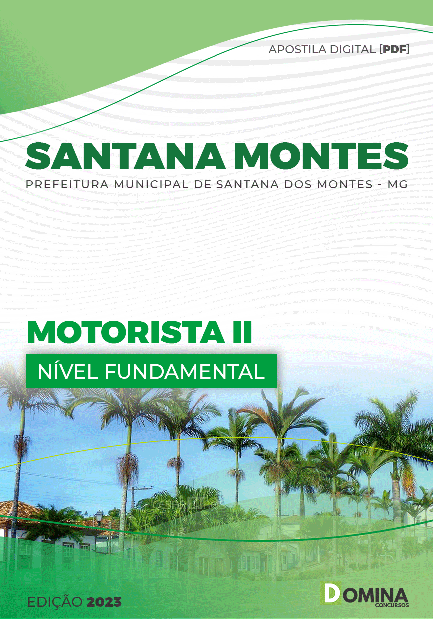 Apostila Pref Santana Montes MG 2023 Motorista II