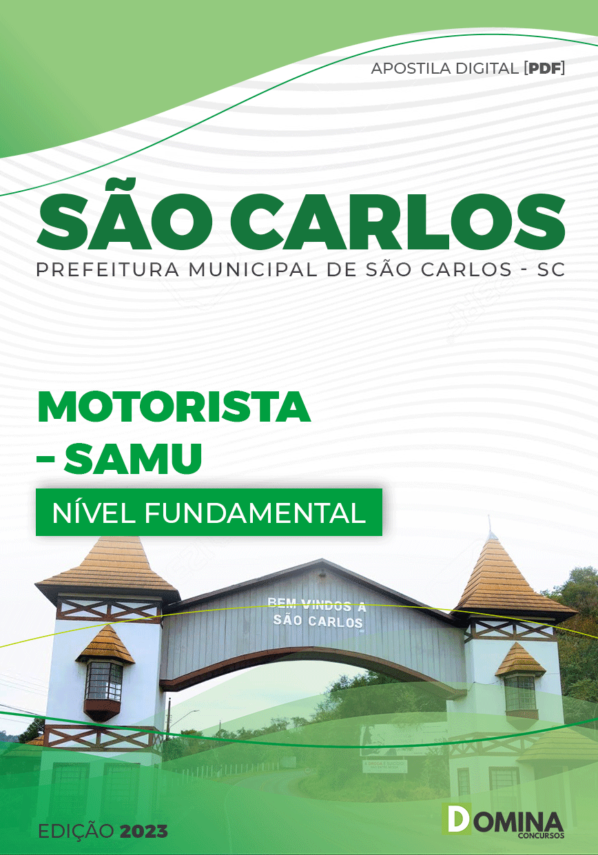 Apostila Digital Pref São Carlos SC 2023 Motorista SAMU