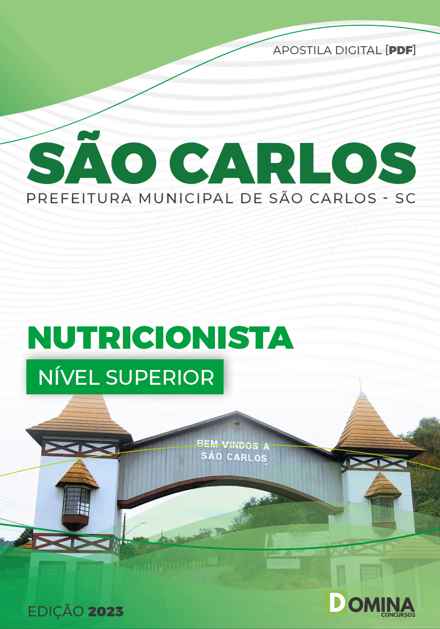 Apostila Digital Pref São Carlos SC 2023 Nutricionista