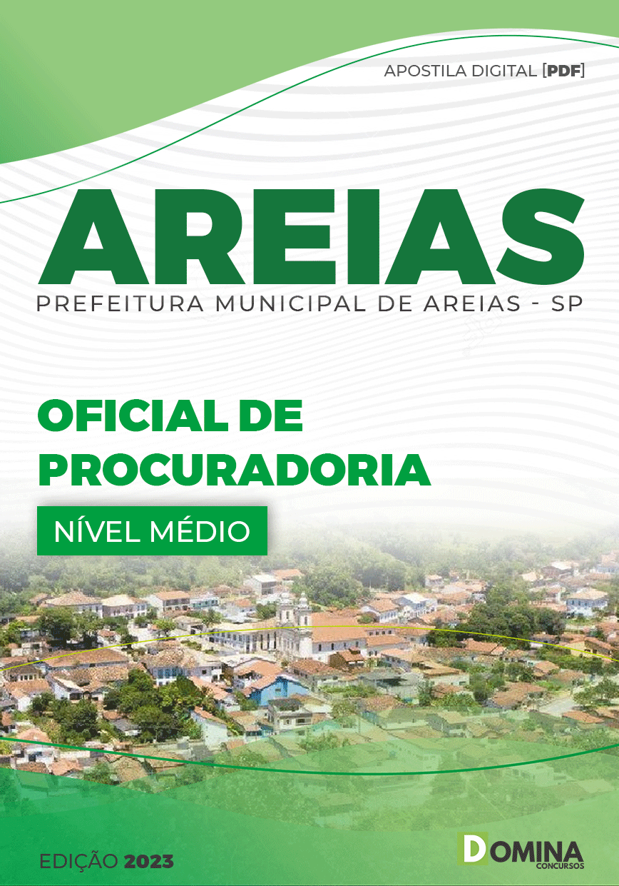 Apostila Digital Pref Areias SP 2023 Oficial Procuradoria