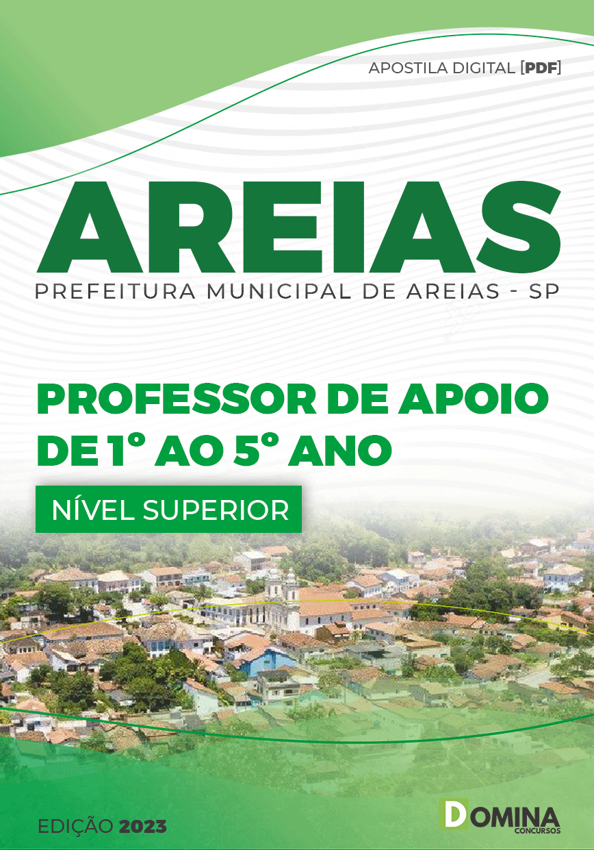 Apostila Pref Areias SP 2023 Professor Apoio 1ª ao 5ª Ano