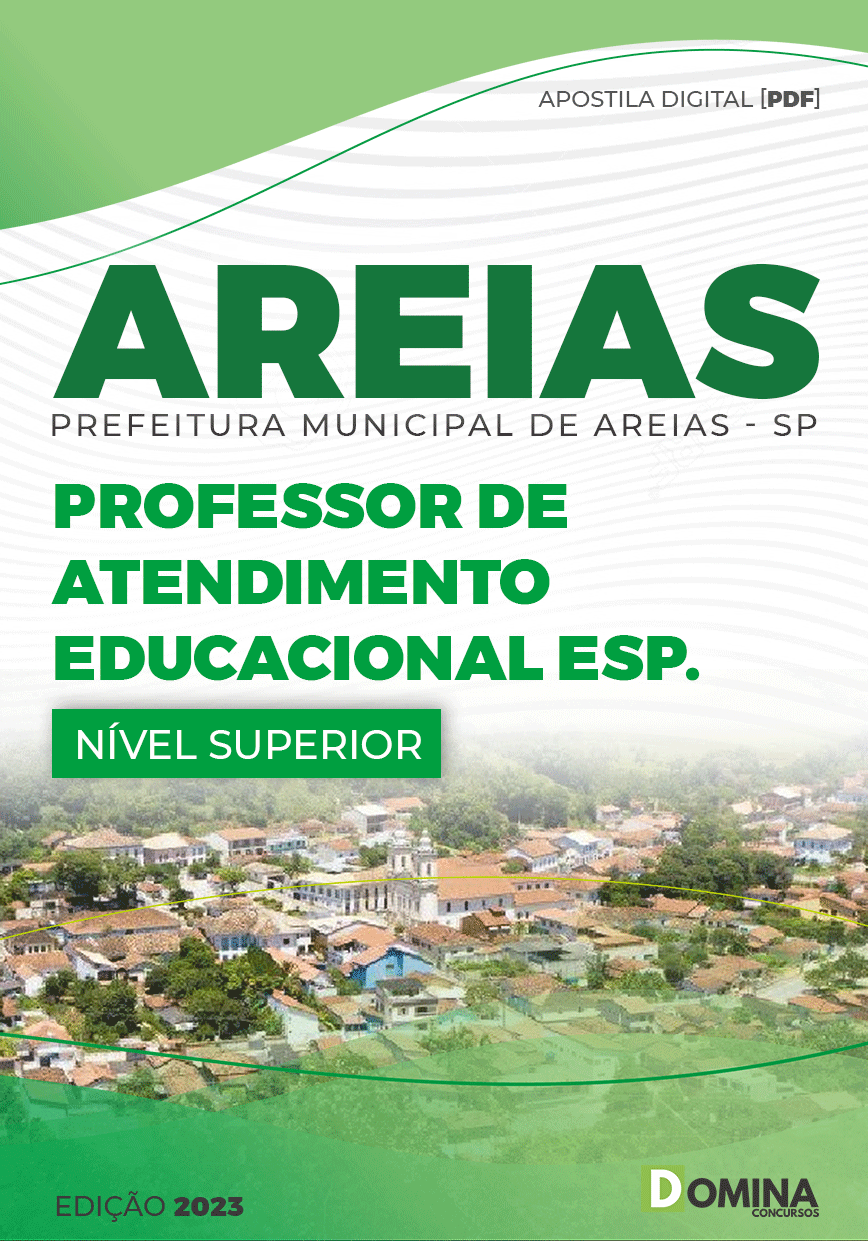 Apostila Pref Areias SP 2023 Professor Educacional Especializado