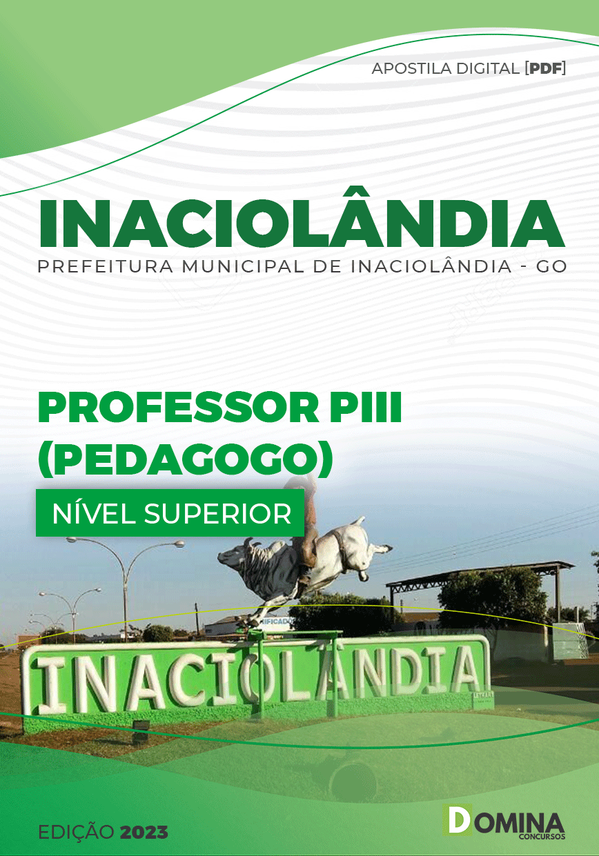 Apostila Pref Inaciolândia GO 2023 Professor PIII Pedagogo