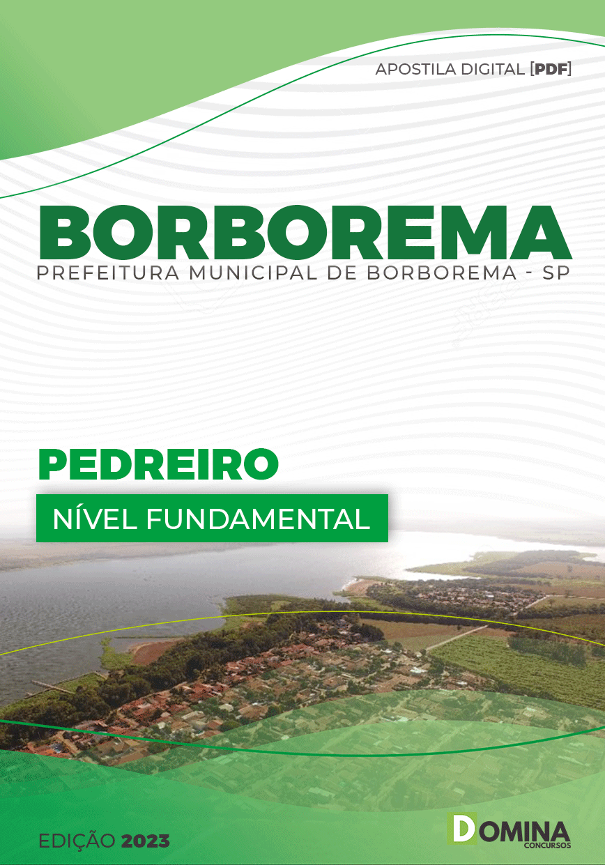 Apostila Concurso Pref Borborema SP 2023 Pedreiro