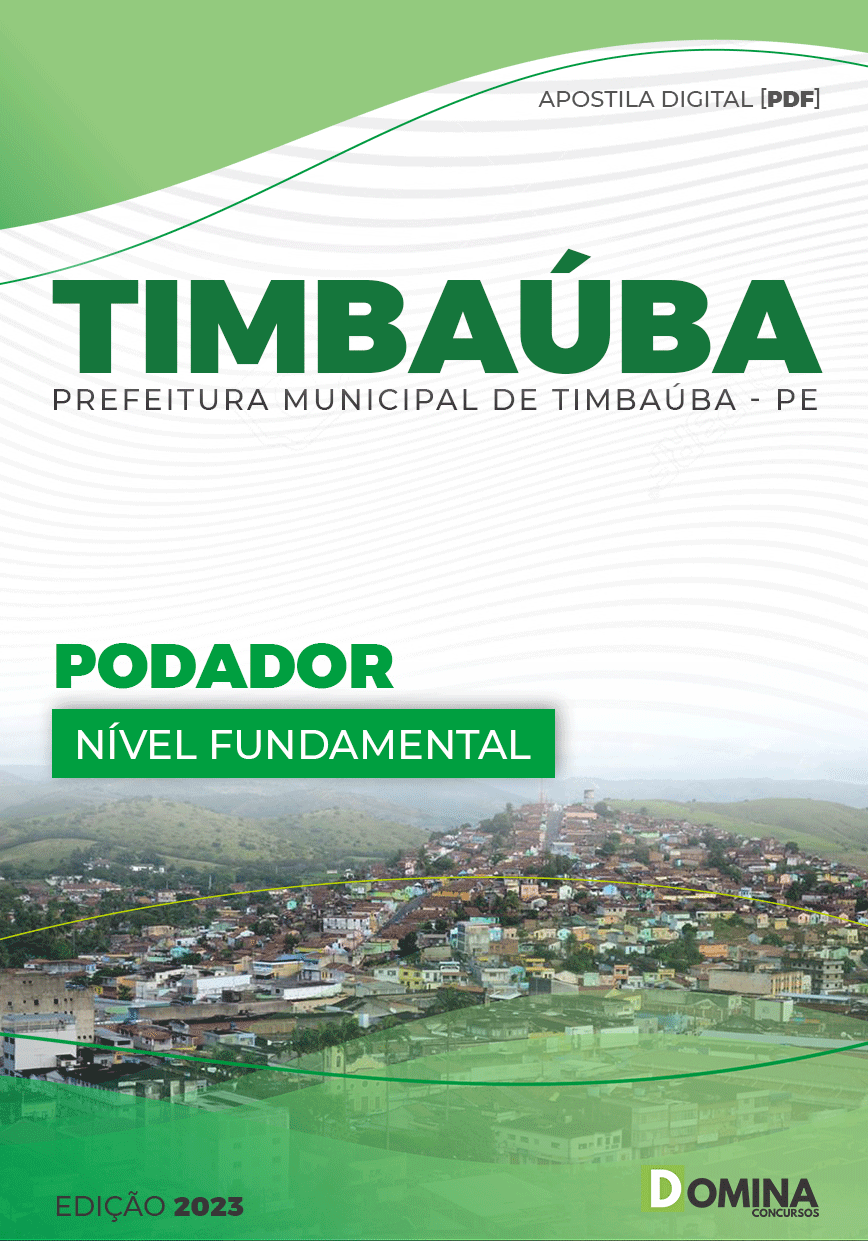Apostila Concurso Pref Timbaúba PE 2023 Podador