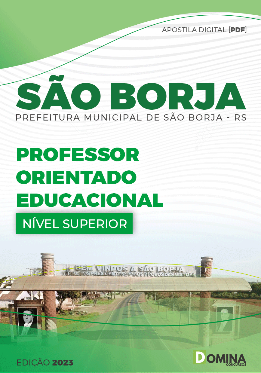 Apostila Pref São Borja RS 2023 Professor Orientador Educacional