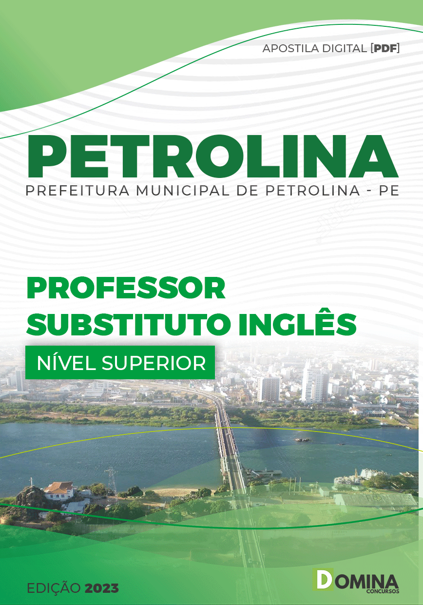 Apostila Pref Petrolina PE 2023 Professor Substituto Inglês