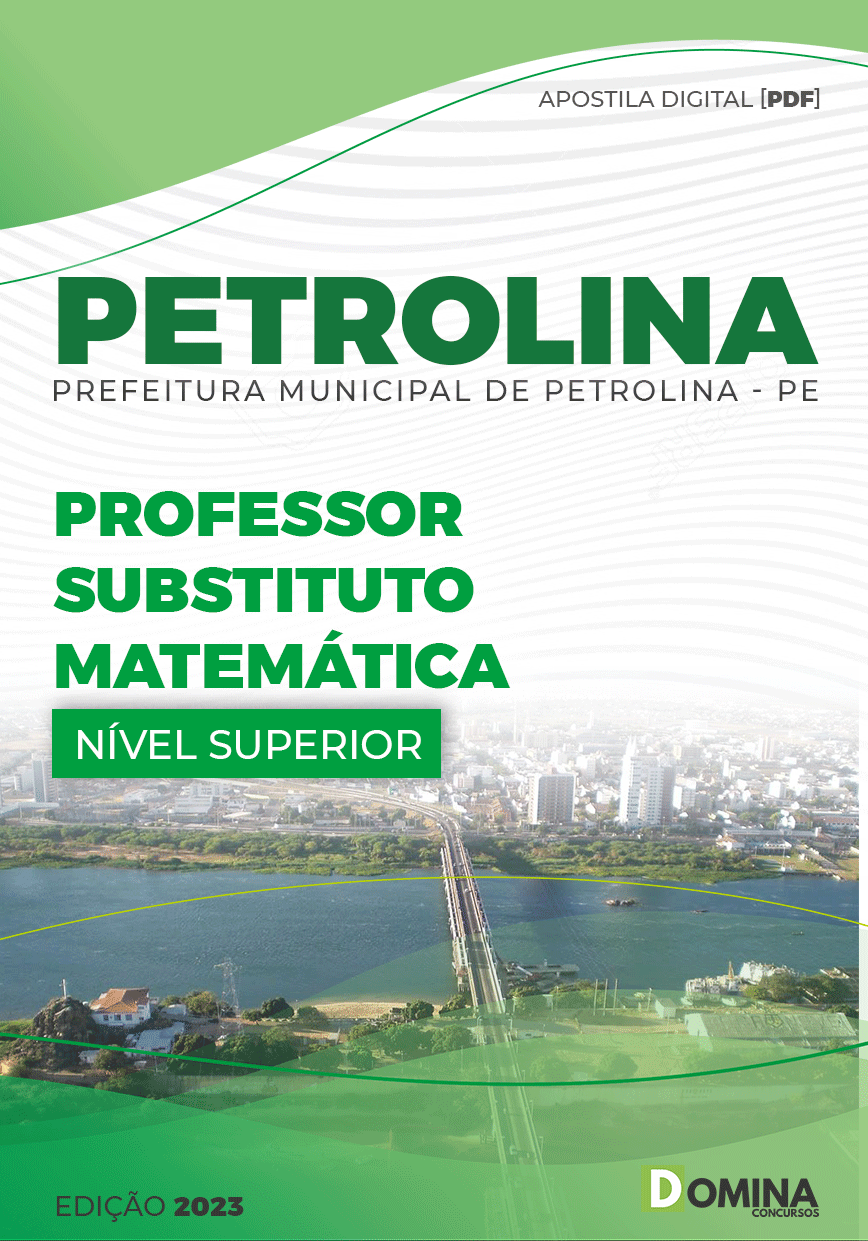 Apostila Pref Petrolina PE 2023 Professor Substituto Matemática