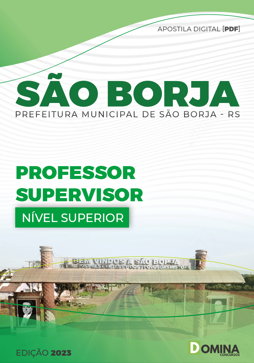 Apostila Digital Pref São Borja RS 2023 Professor Supervisor