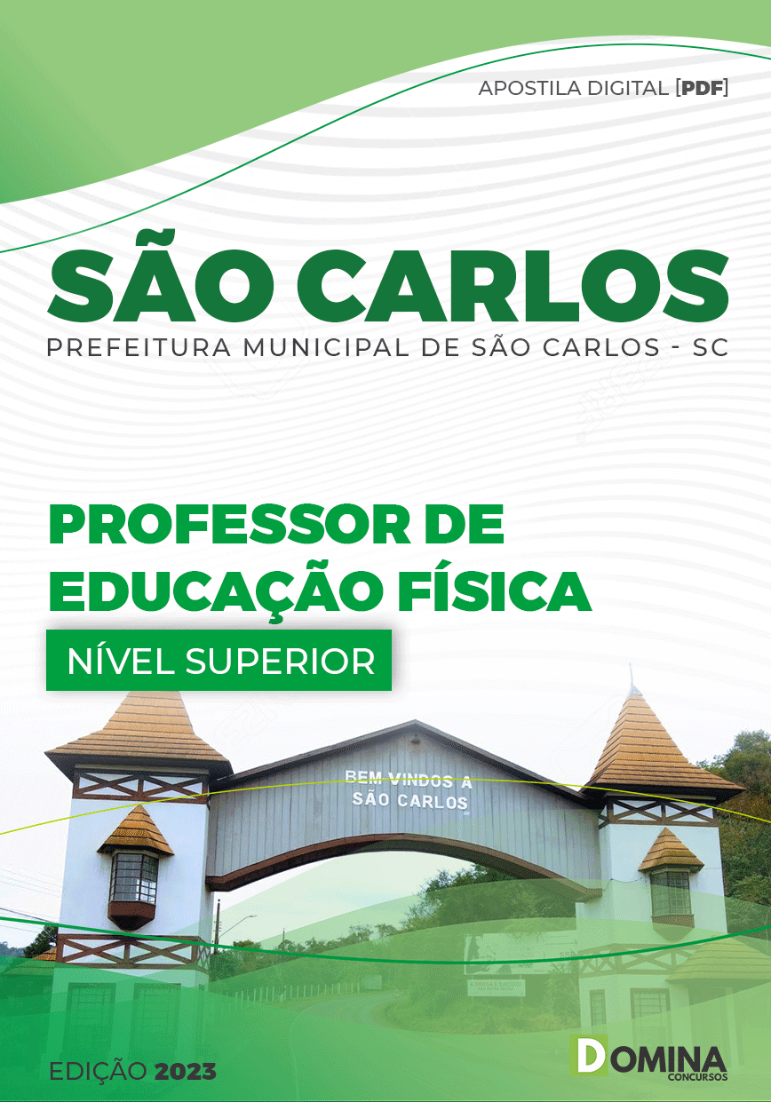 Apostila Pref São Carlos SC 2023 Professor Educação Física