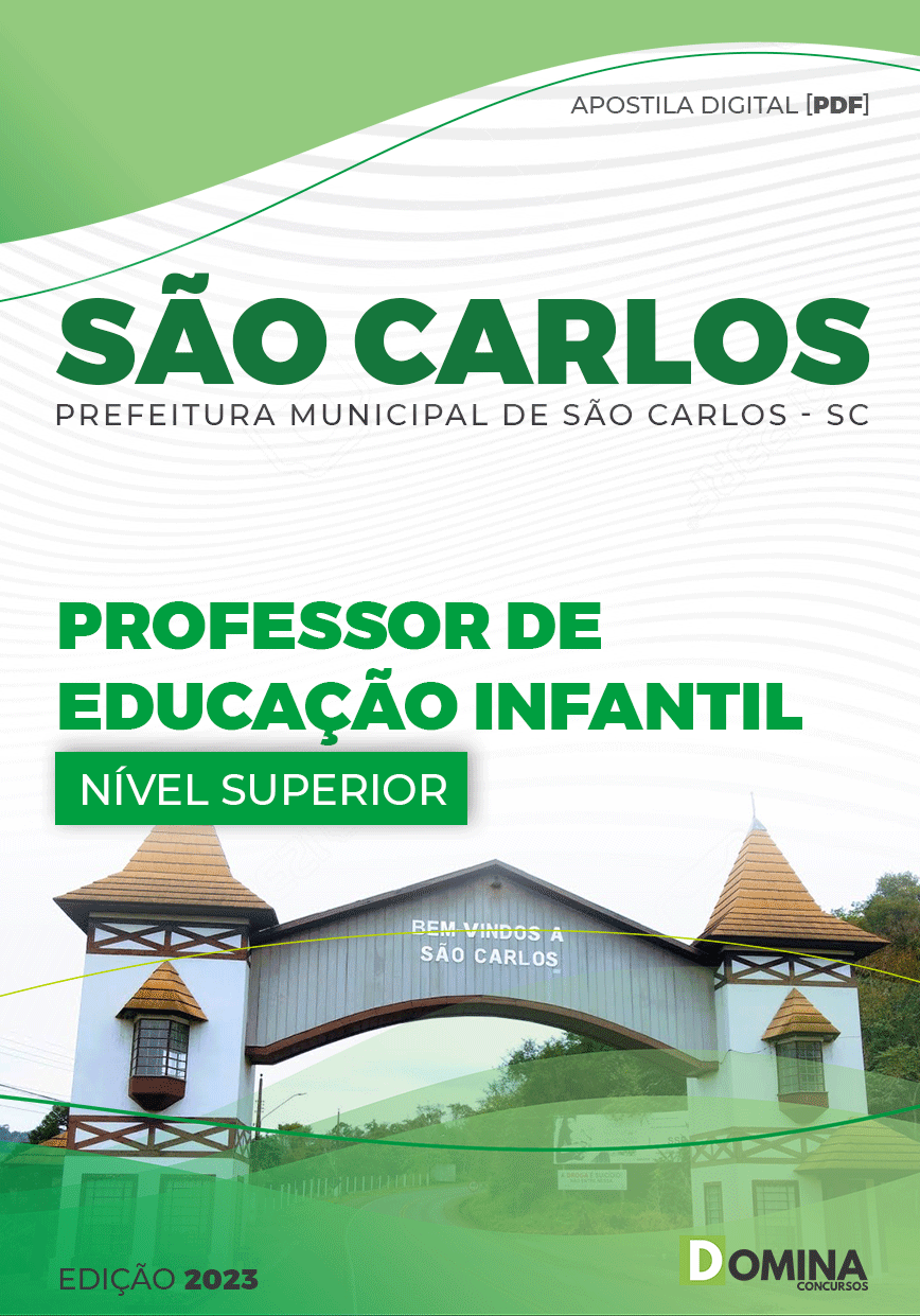 Apostila Pref São Carlos SC 2023 Professor Educação Infantil