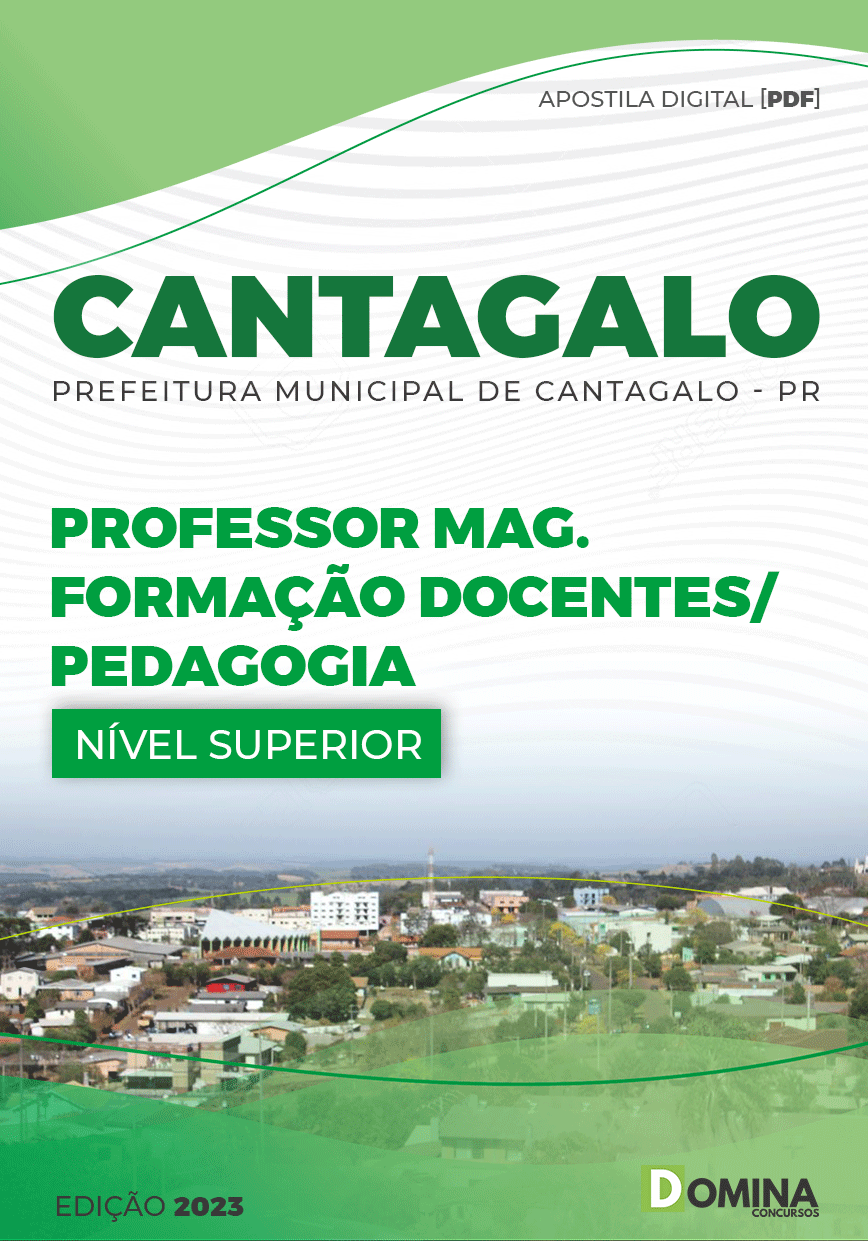 Apostila Pref Cantagalo PR 2023 Professor Magistério Pedagogia