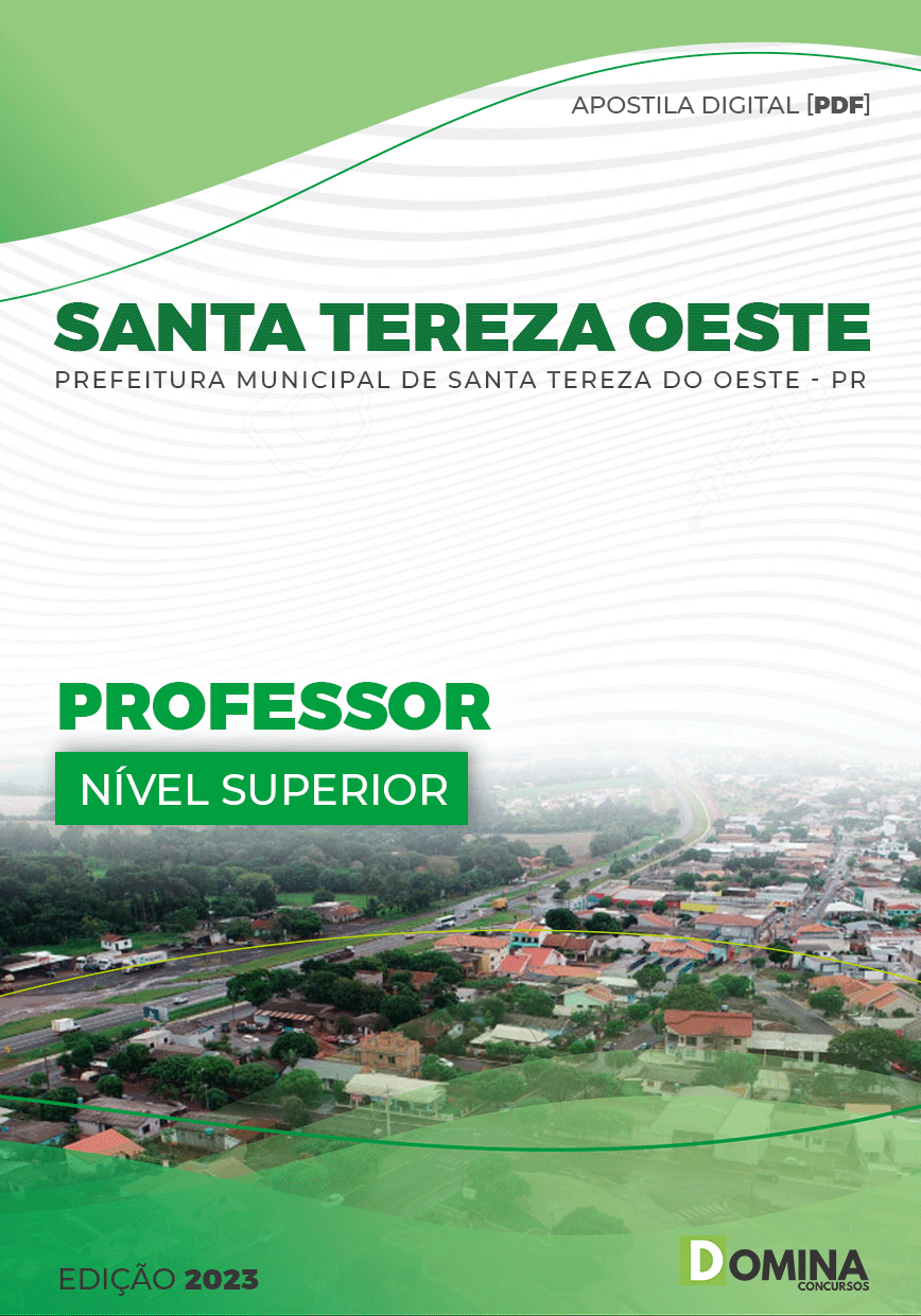 Apostila Pref Santa Tereza Oeste PR 2023 Professor