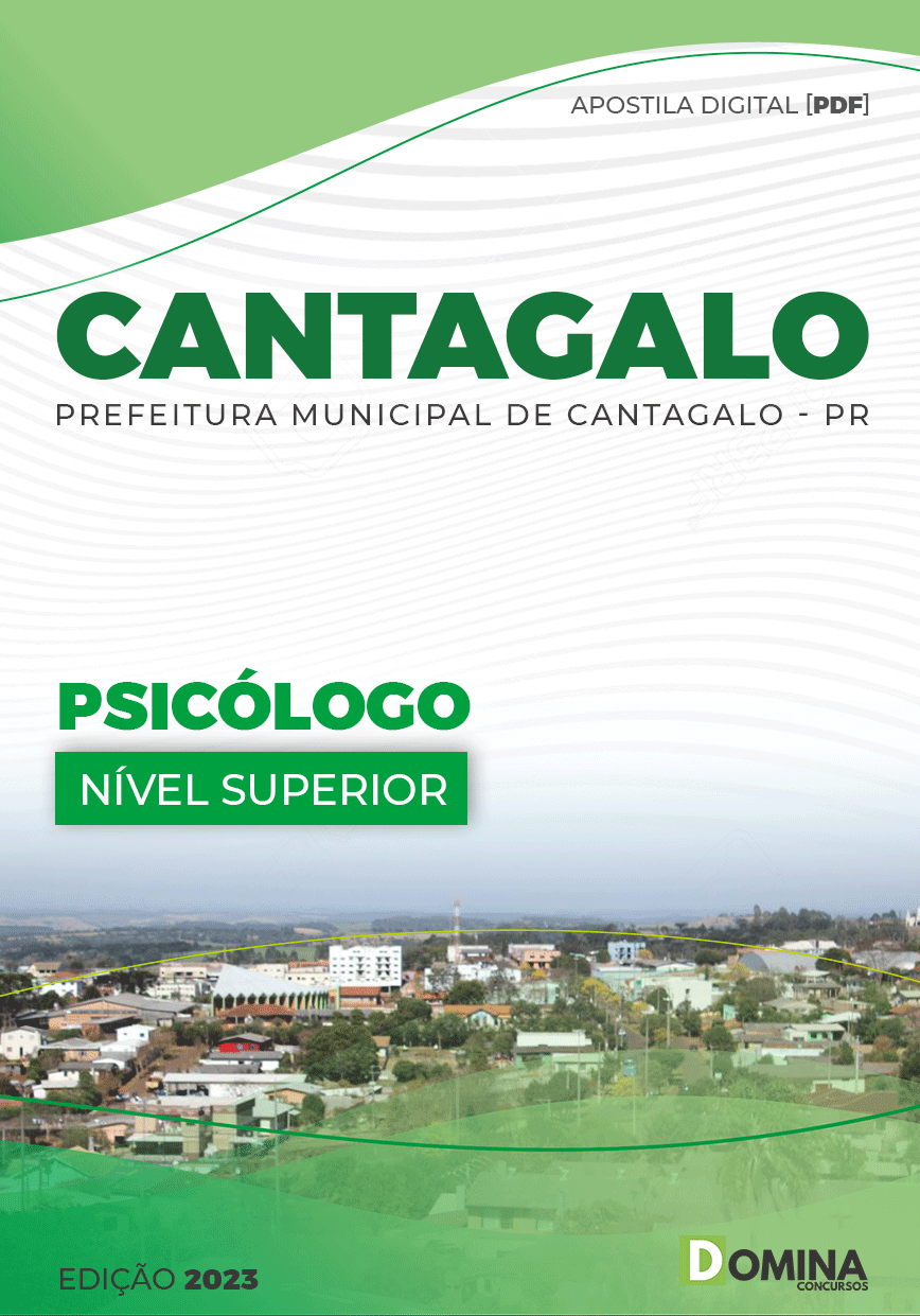 Apostila Digital Pref Cantagalo PR 2023 Psicólogo