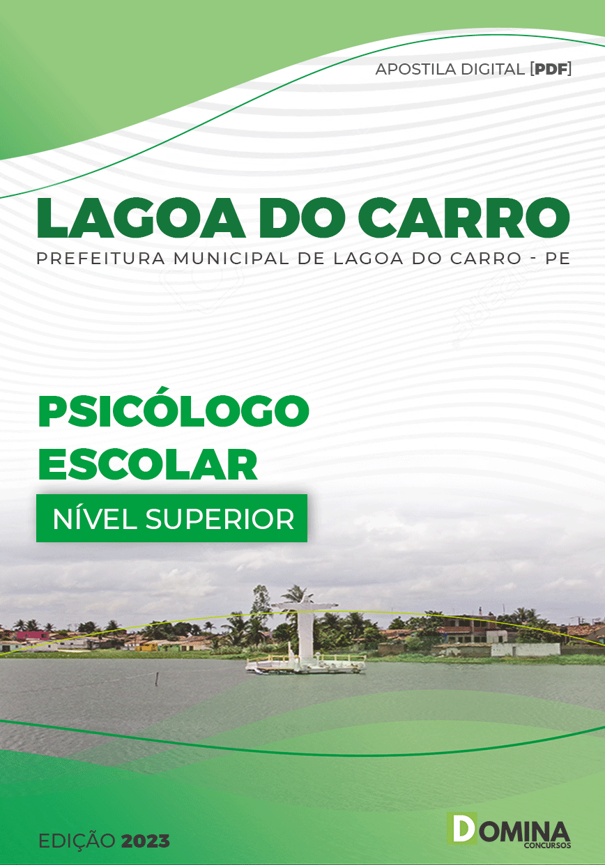 Apostila Digital Pref Lagoa Carro PE 2023 Psicólogo