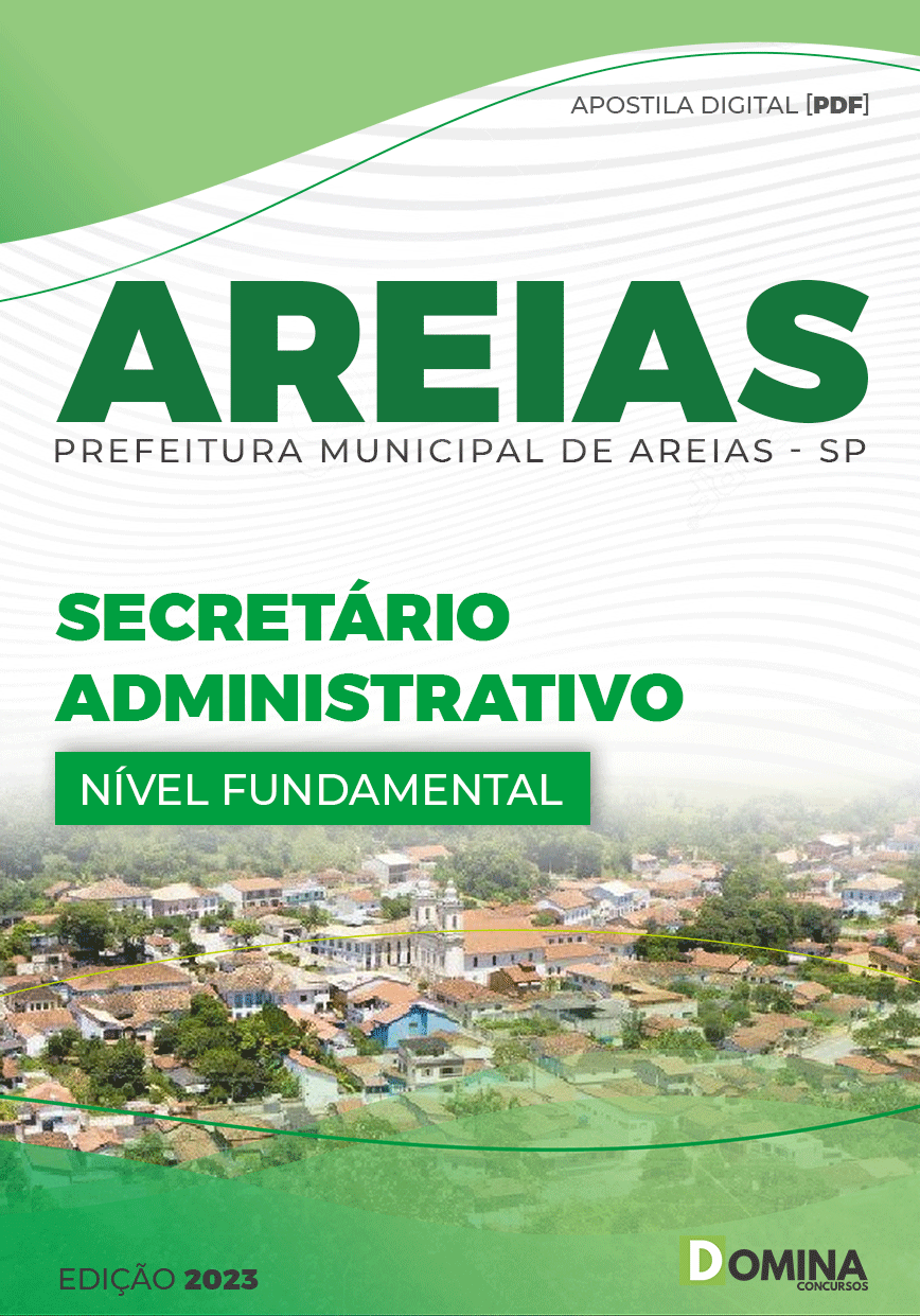 Apostila Pref Areias SP 2023 Secretário Administrativo