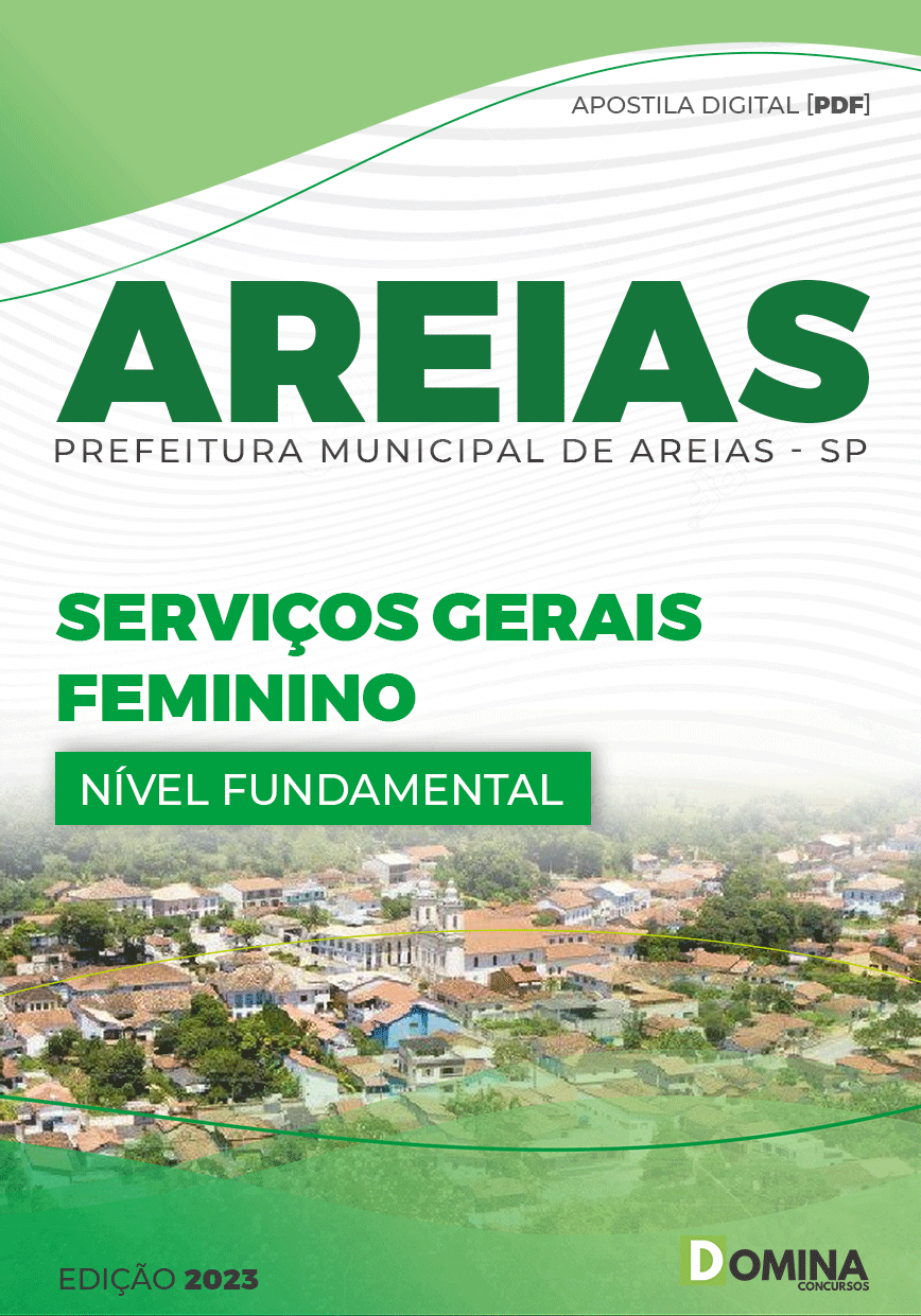 Apostila Pref Areias SP 2023 Serviços Gerais Feminino