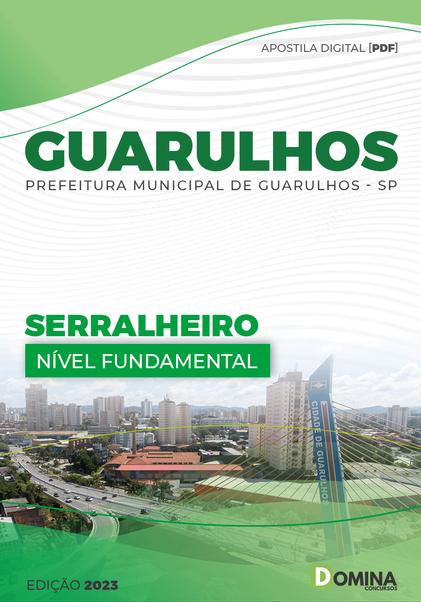 Apostila Digital Pref Guarulhos SP 2023 Serralheiro