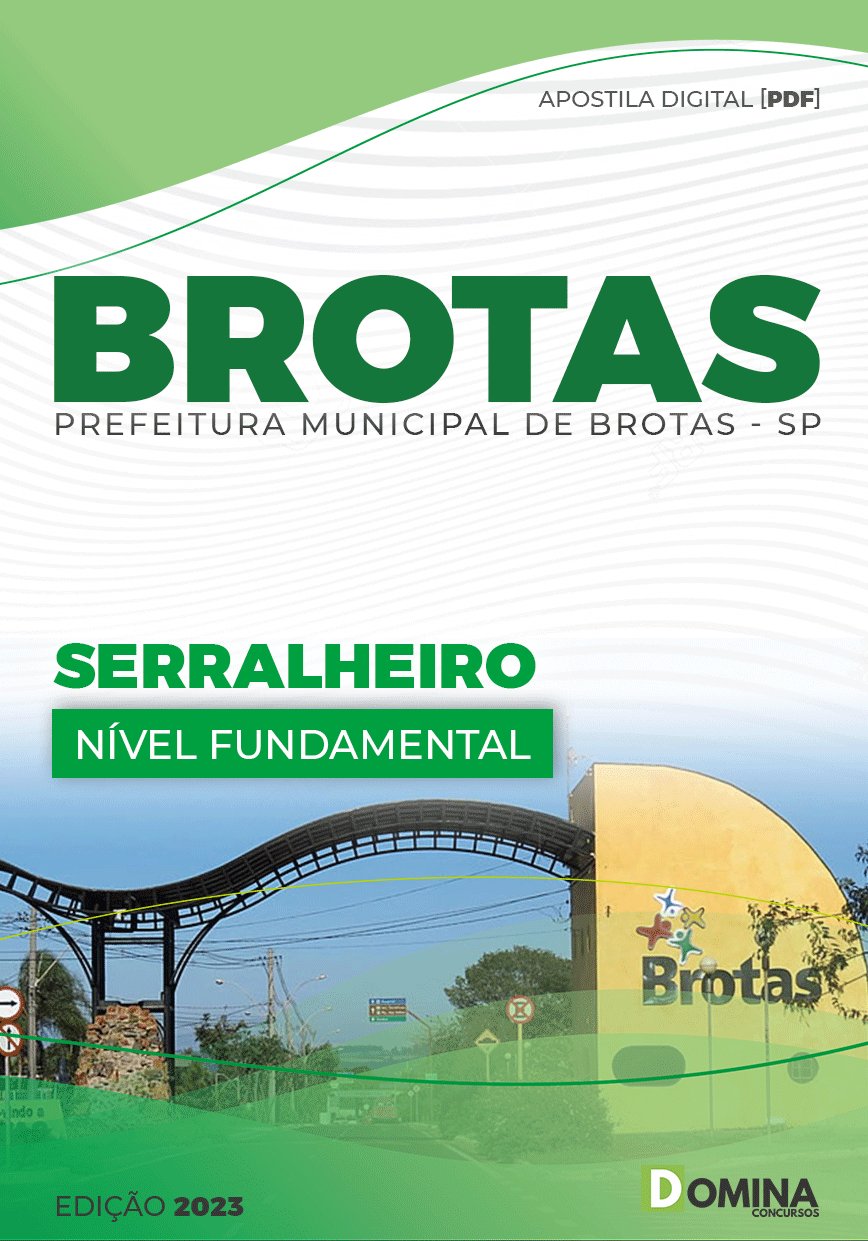 Apostila Digital Concurso Pref Brotas SP 2023 Serralheiro
