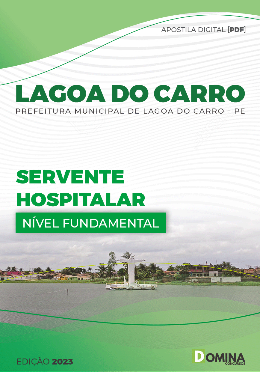 Apostila Pref Lagoa Carro PE 2023 Servente Hospitalar