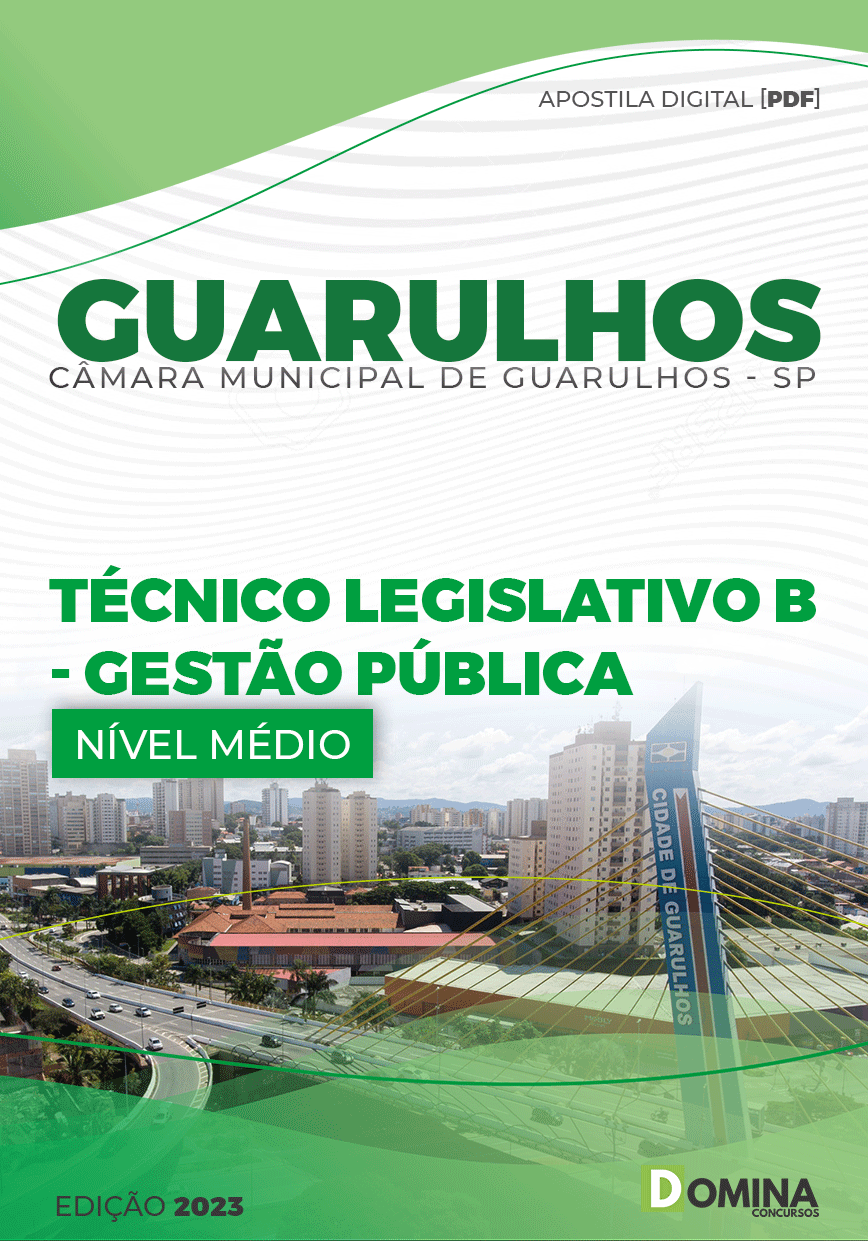 Apostila Câmara Guarulhos SP 2023 Técnico Legislativo Gestão Pública