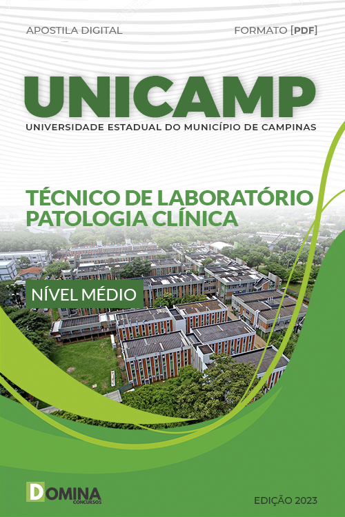 Apostila UNICAMP SP 2023 Técnico Laboratório Patologia Clínica