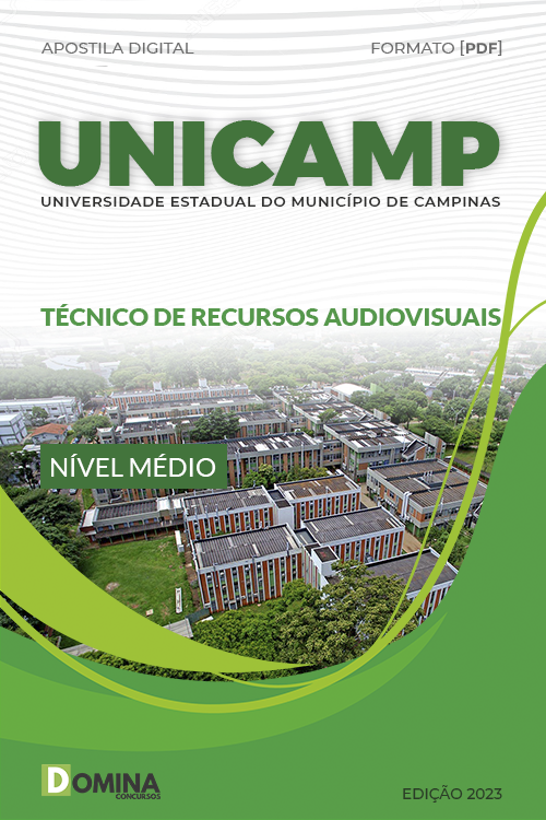 Apostila UNICAMP SP 2023 Técnico Recursos Audiovisuais