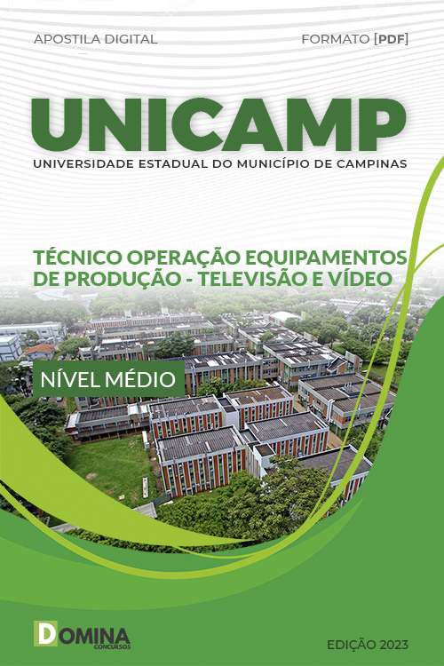 Apostila UNICAMP SP 2023 Técnico Operação Equipamentos