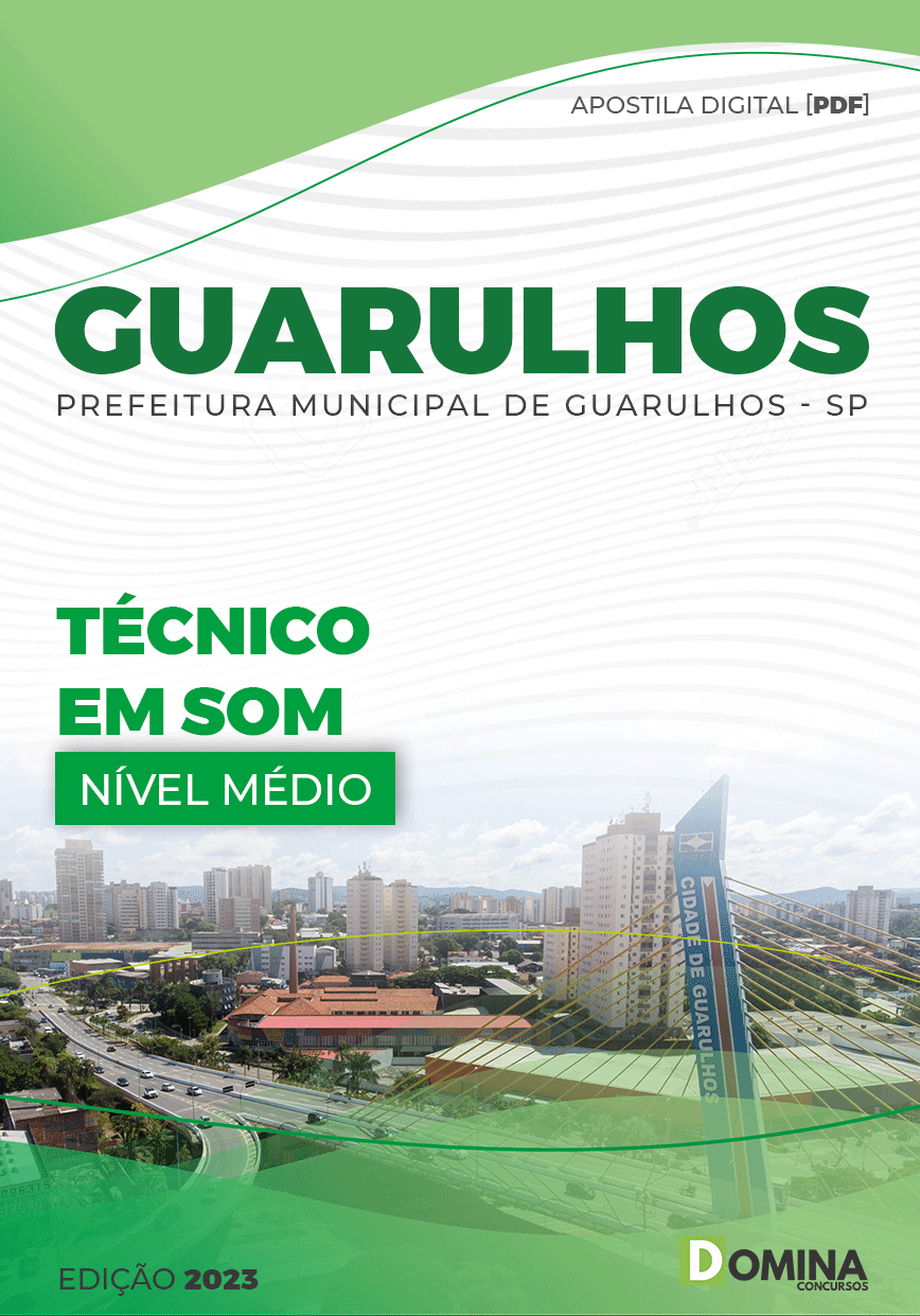 Apostila Digital Pref Guarulhos SP 2023 Técnico Som