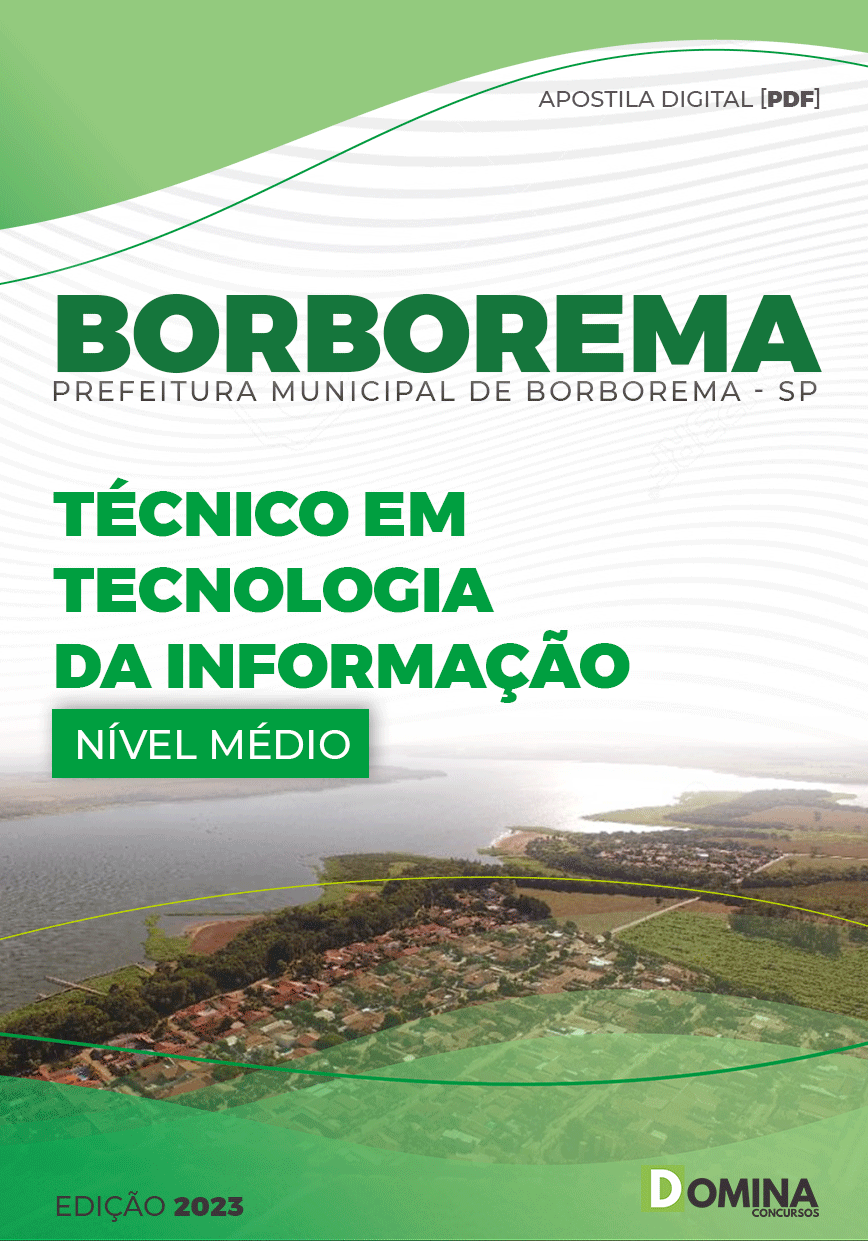 Apostila Pref Borborema SP 2023 Técnico Tecnologia Informação