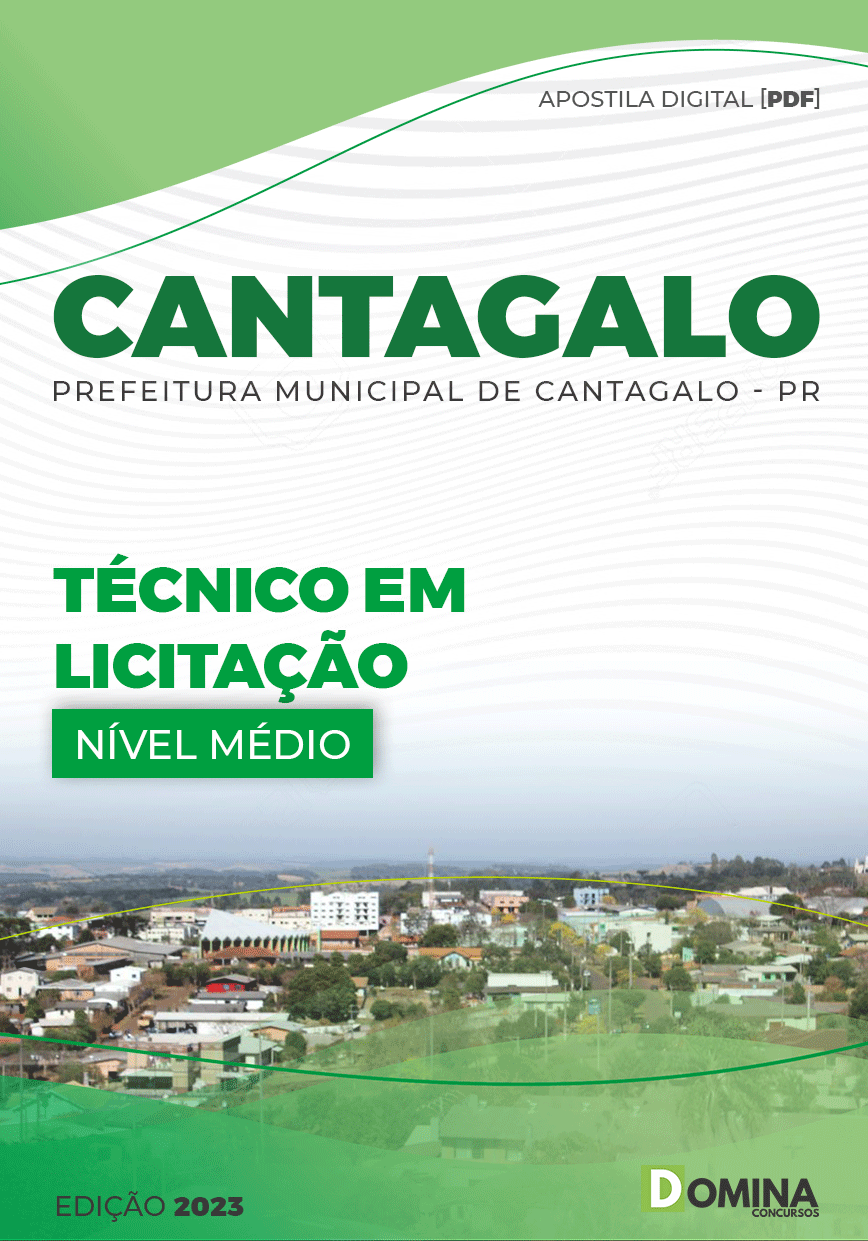Apostila Pref Cantagalo PR 2023 Técnico Licitação