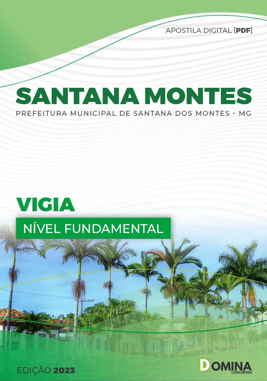 Apostila Digital Pref Santana Montes MG 2023 Vigia