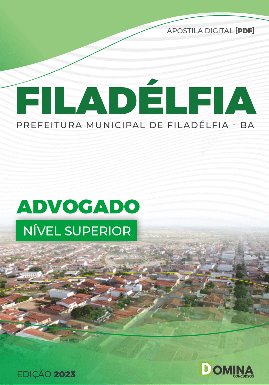 Apostila Concurso Pref Filadélfia BA 2023 Advogado