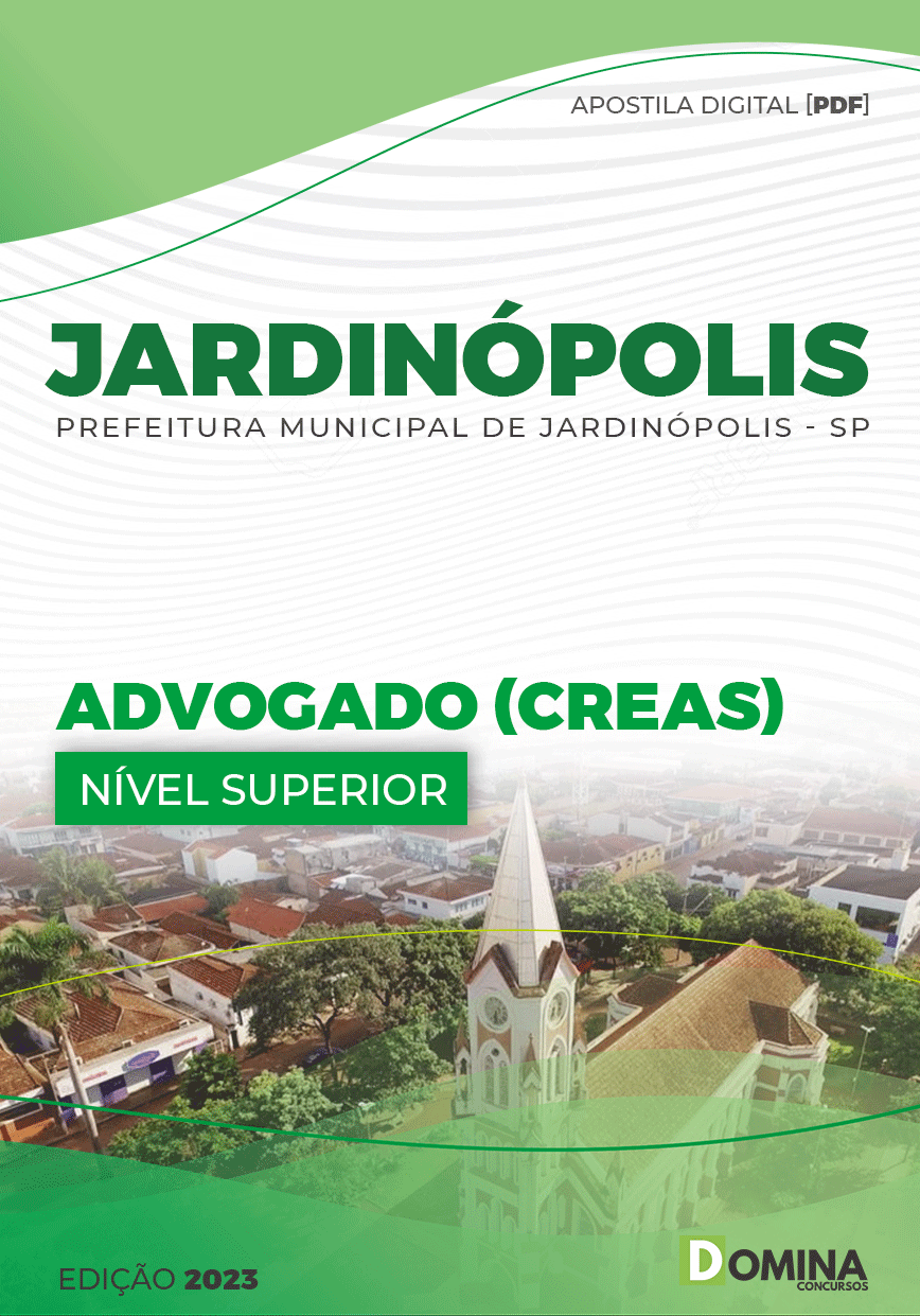 Apostila Digital Pref Jardinópolis SP 2023 Advogado CREAS